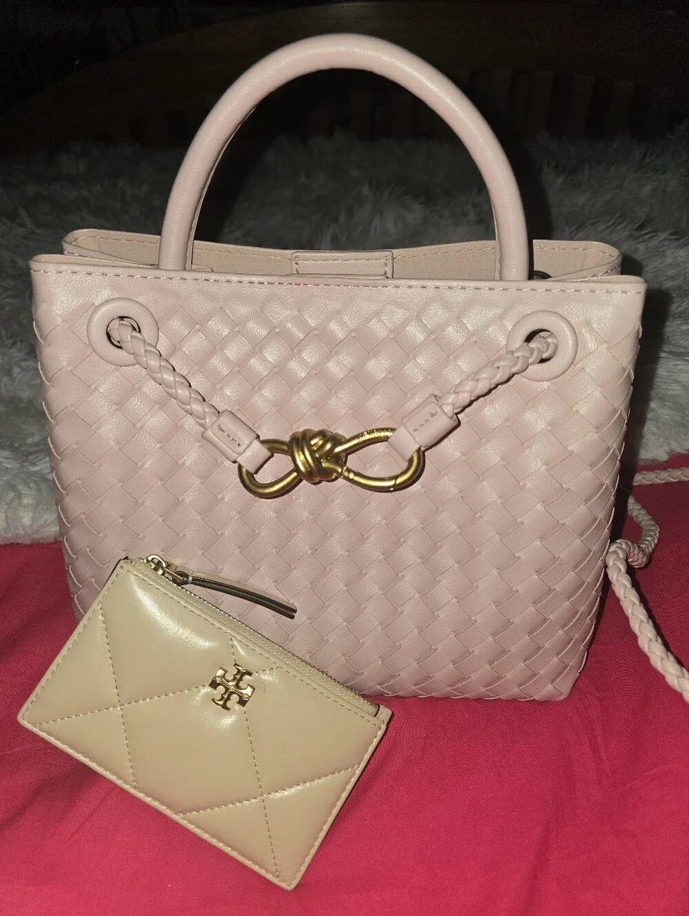 Woven Purse & Tory Burch Wallet BUNDLE
